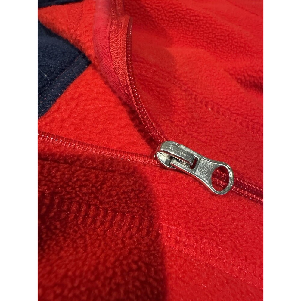Laura Scott Women Fleece Vest Full Zip Pockets Sleeveless Red Womens XL Cozy EUC - Picture 7 of 16